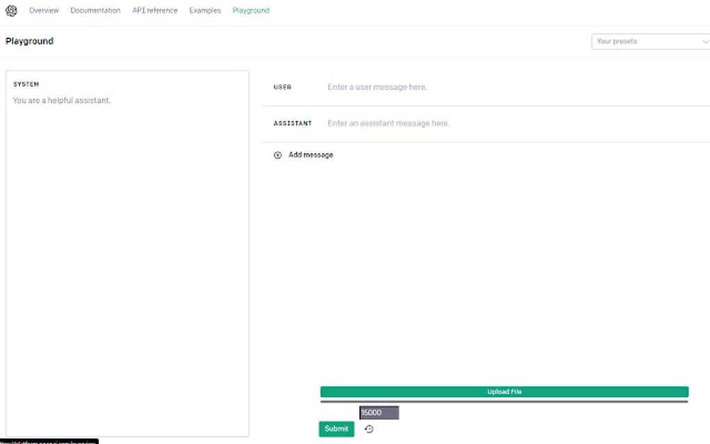 ChatGPT File Uploader For Playground Google Chrome için - Eklenti İndir