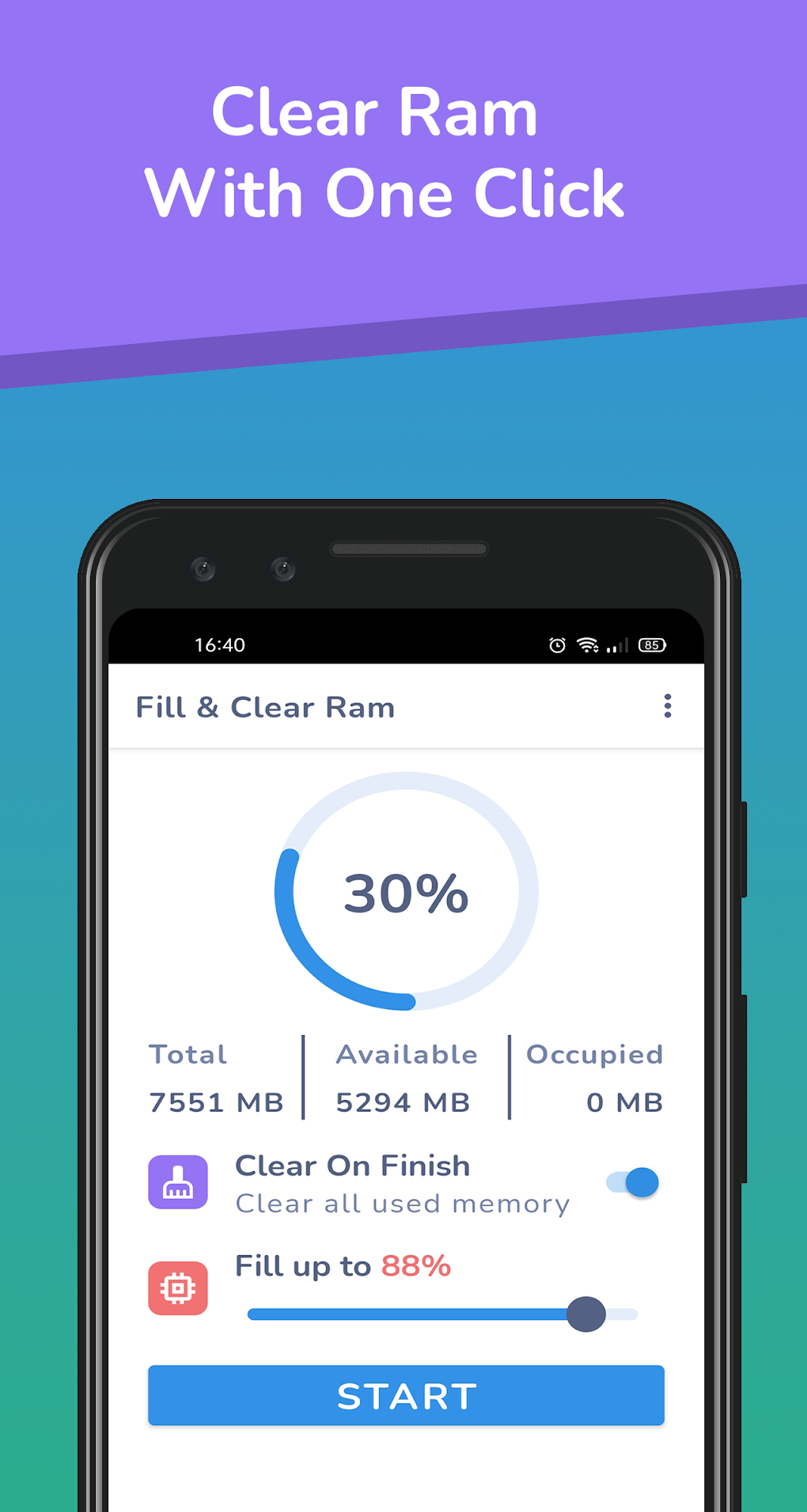 Fill And Clear RAM Memory для Android — Скачать