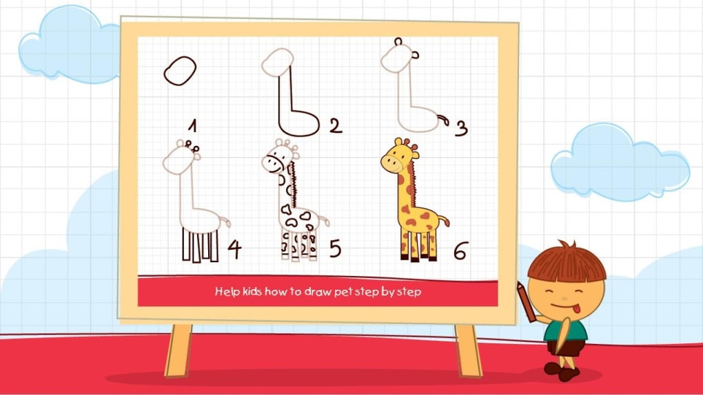 Kids - Draw animals with steps APK für Android - Download