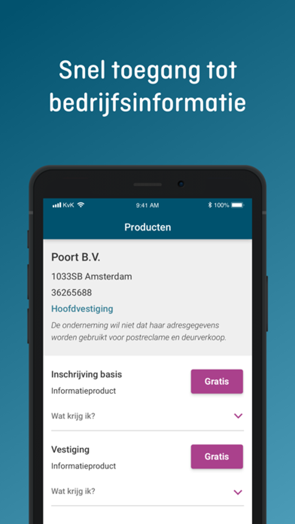 KVK App Handelsregister voor iPhone Download