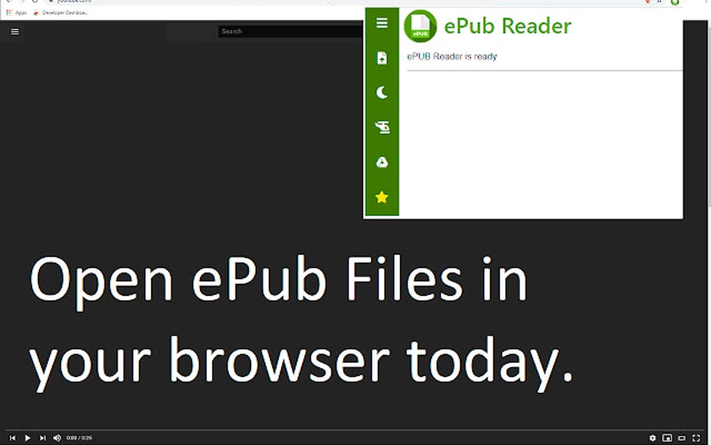 ePub Reader Google Chrome için Eklenti İndir