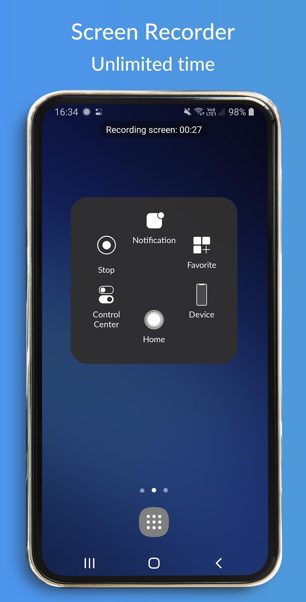 Assistive Touch IOS - Screen Recorder для Android — Скачать