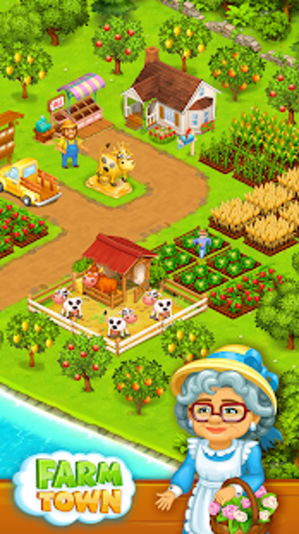 Download do APK de Happy Town Farm Offline para Android