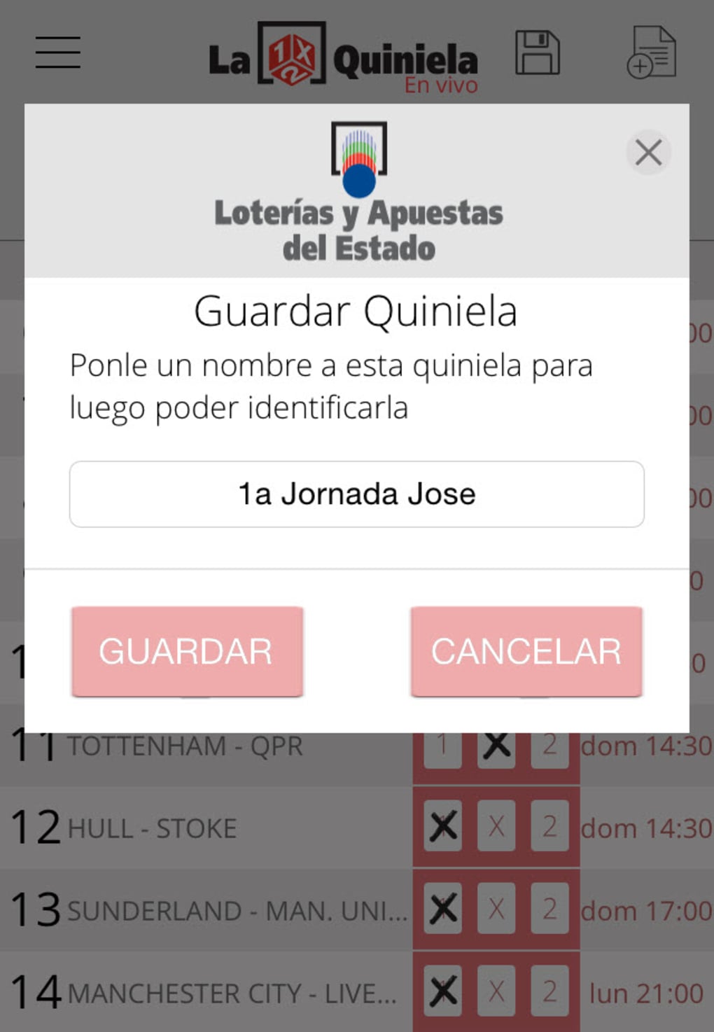 La Quiniela - App Oficial de LaLiga para Android - Descargar