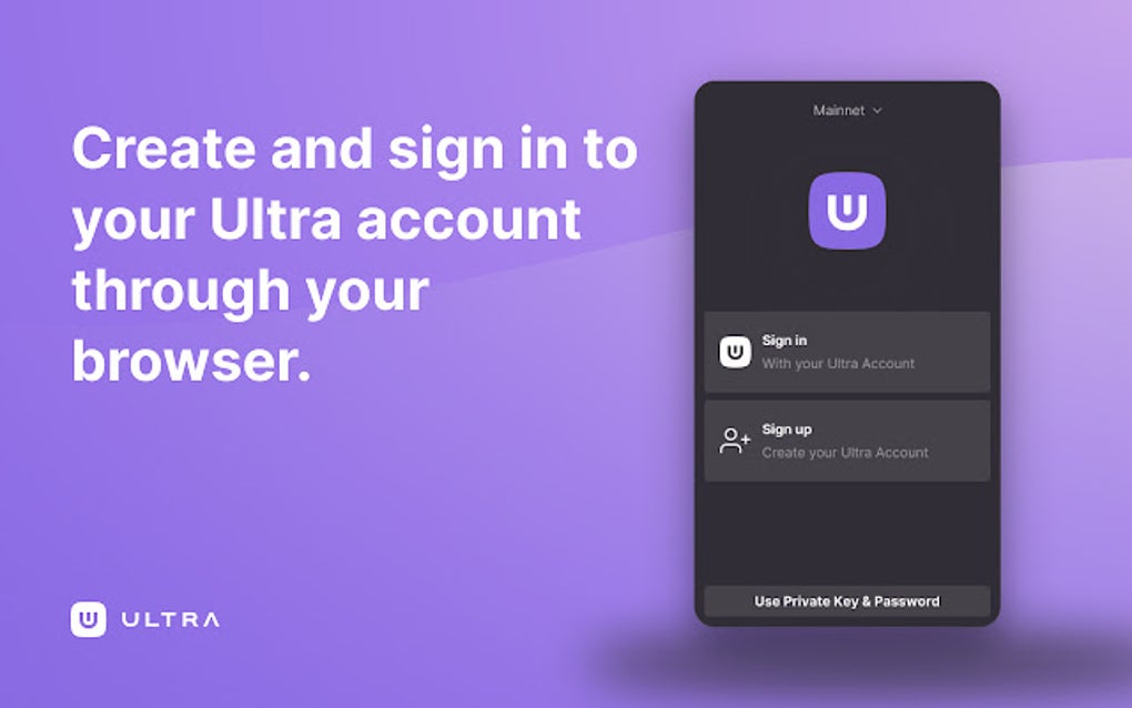 Ultra Wallet for Google Chrome - Extension Download