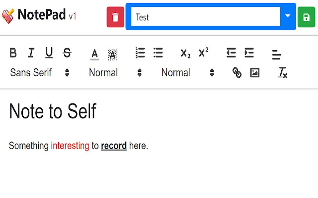NotePad for Google Chrome - Extension Download