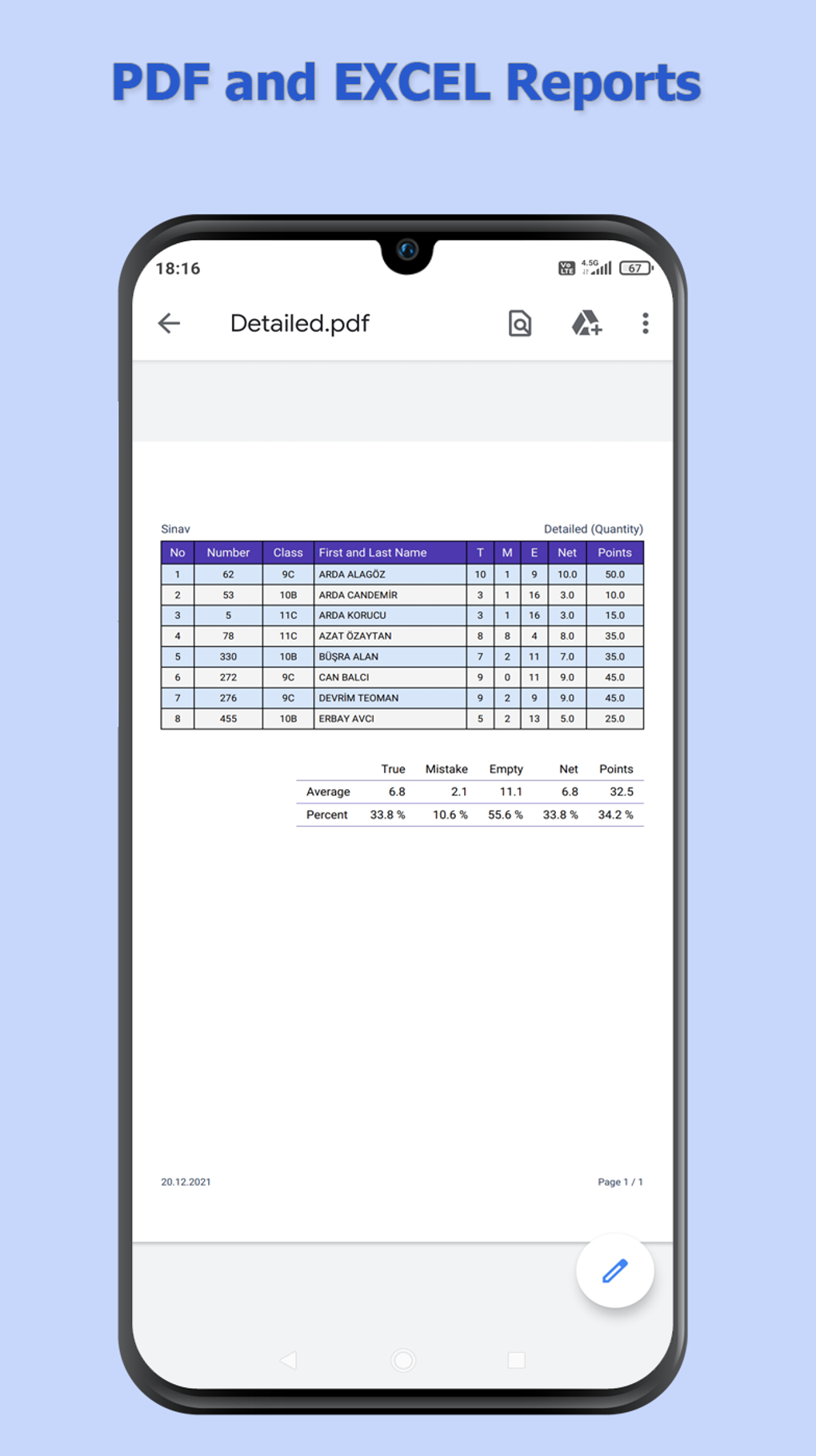 Test Plus - Optical Reader для Android — Скачать