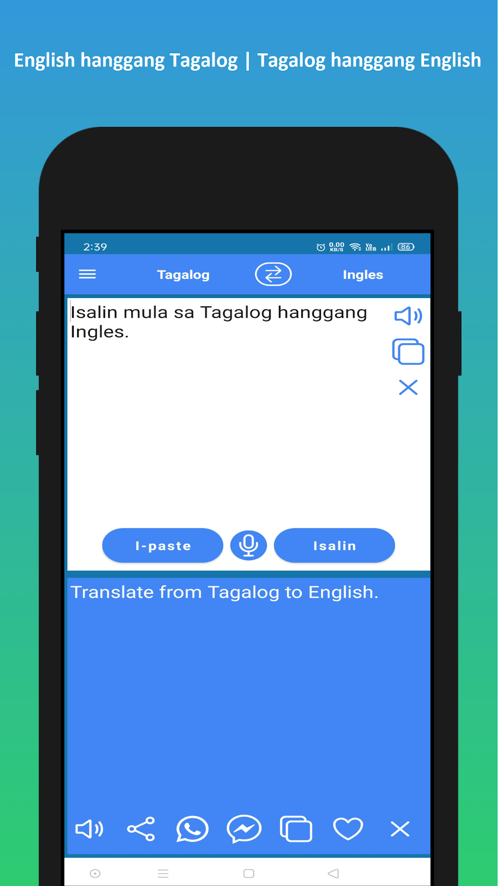 English to Tagalog Translator para Android - Download