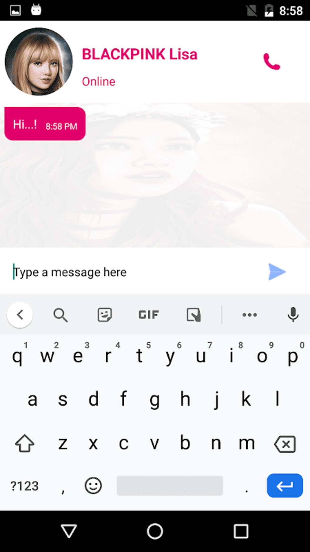 Lisa Black Pink Messenger - Prank APK для Android — Скачать