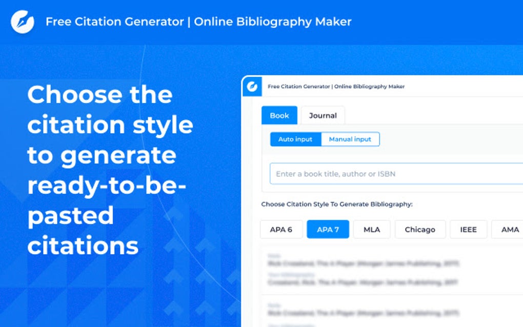 Free Citation Generator For Google Chrome - Extension Download