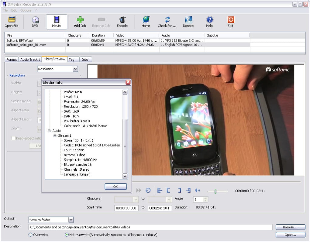 XMedia Recode 3.5.8.3 download the last version for android
