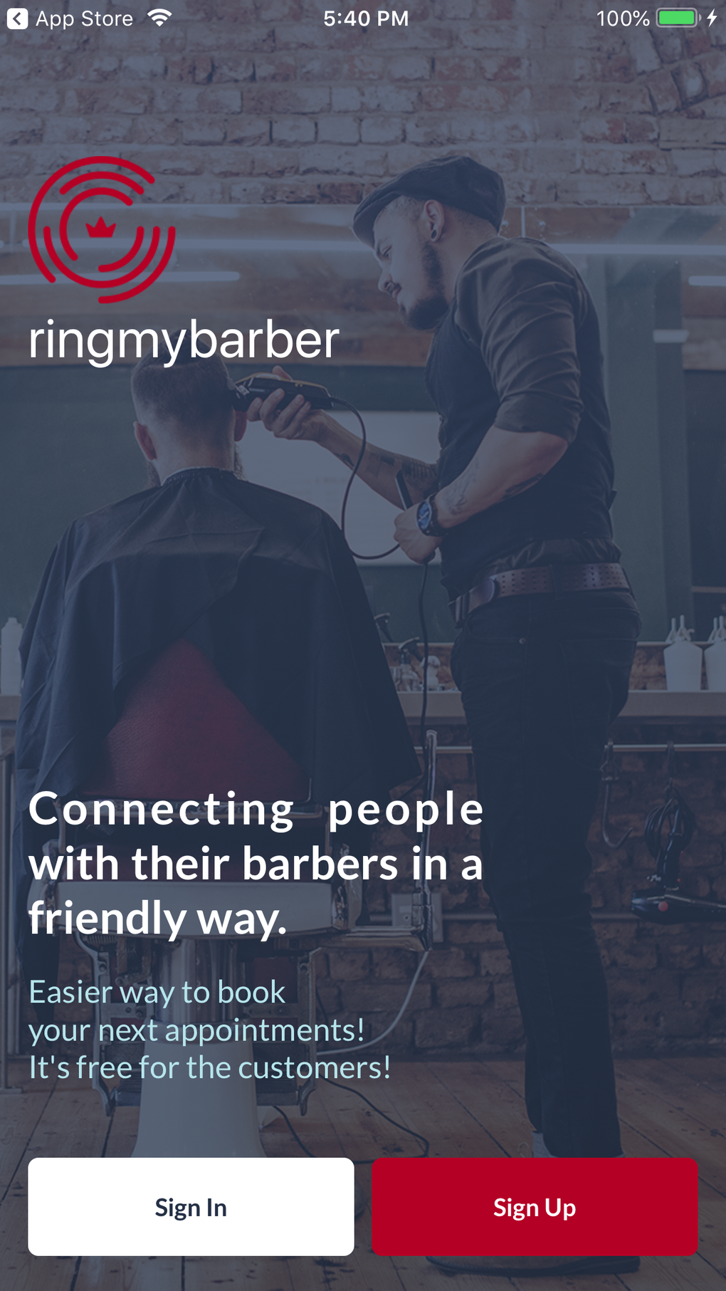 iPhone 용 Ring My Barber: Booking App - 다운로드