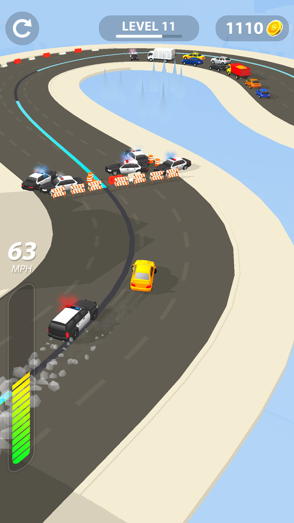 Line Race: Police Pursuit для iPhone — Скачать