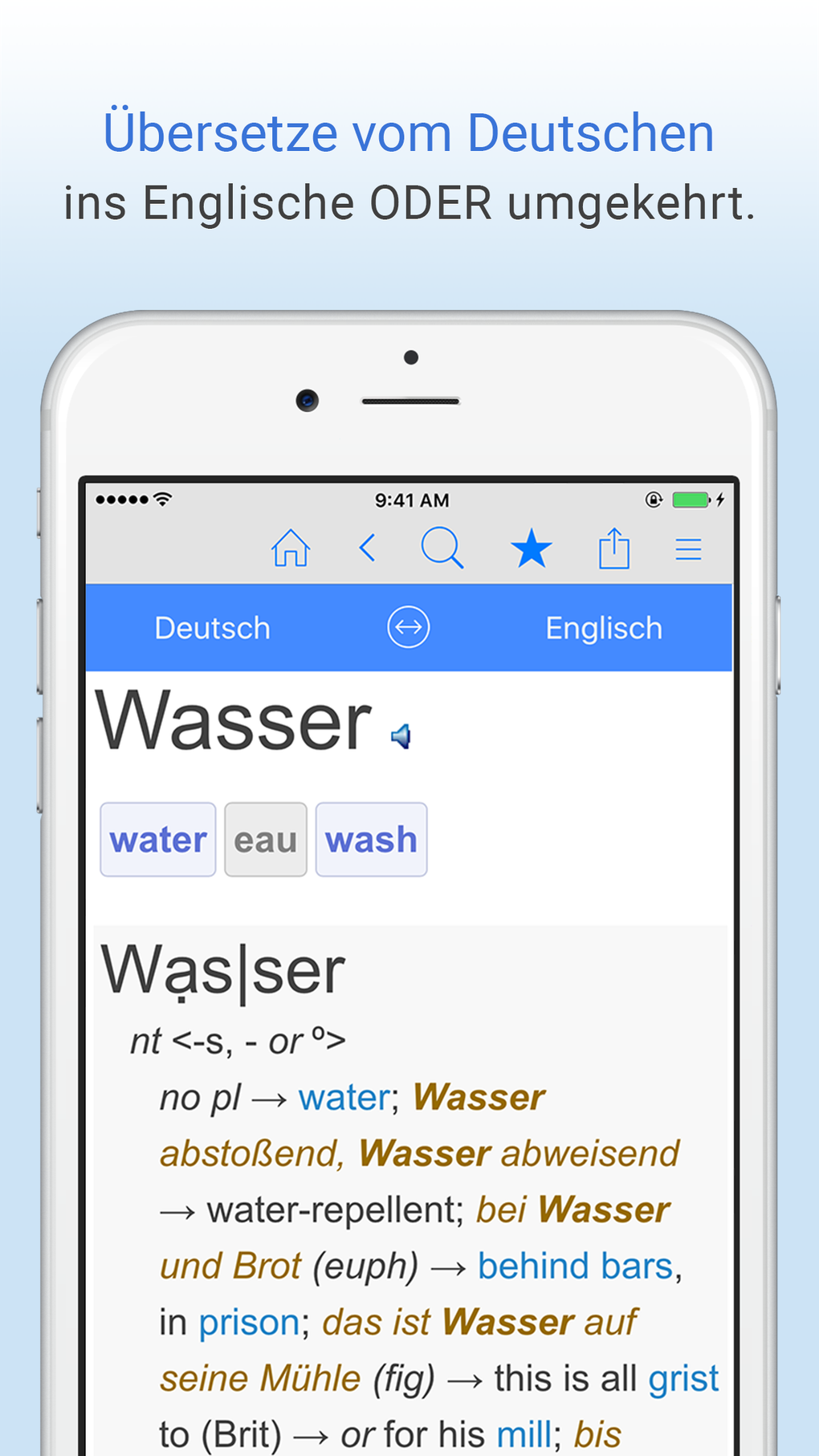 Deutsch-Englisch Wörterbuch. For IPhone - Download