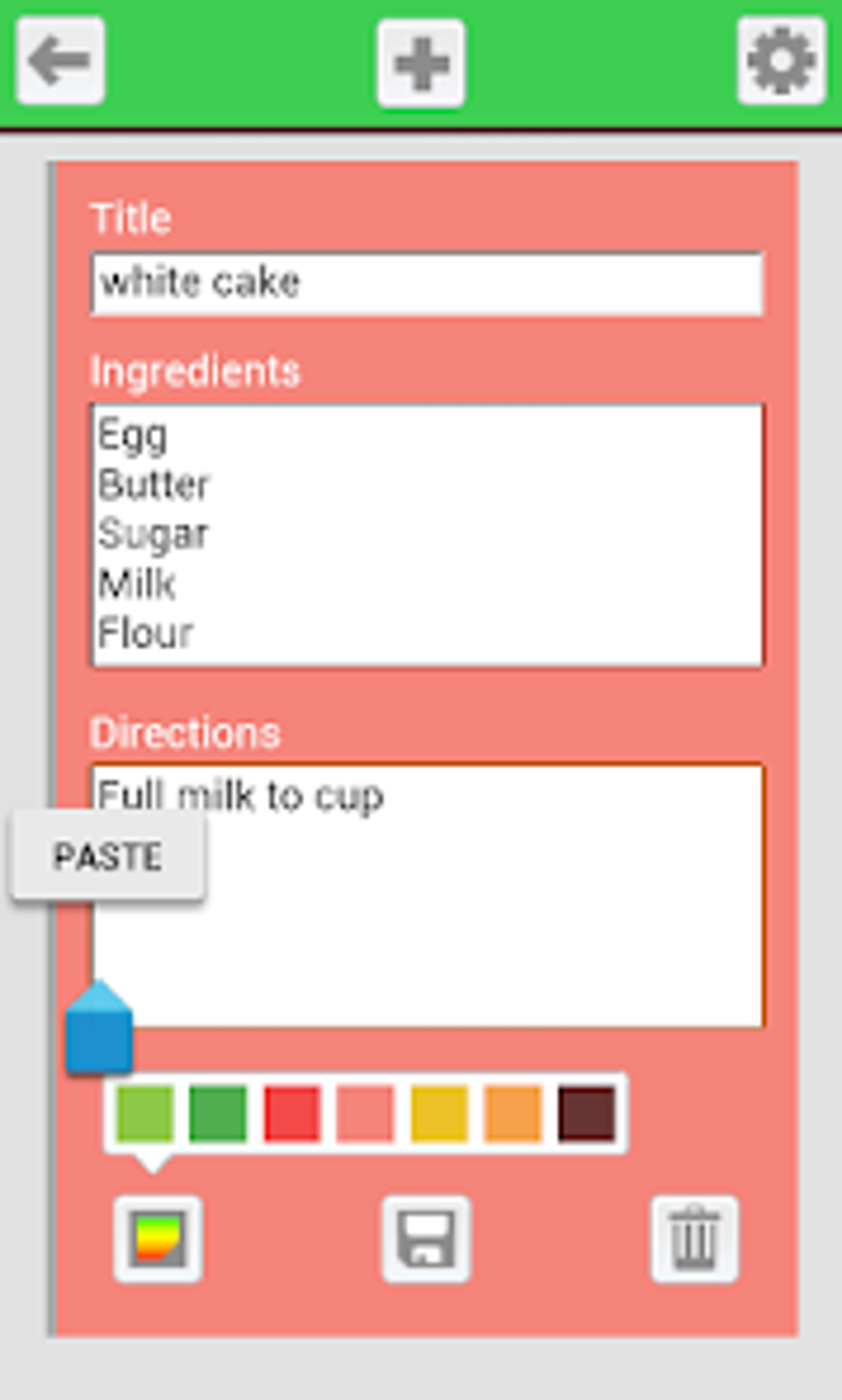 Recipes Organizer for Android - Download