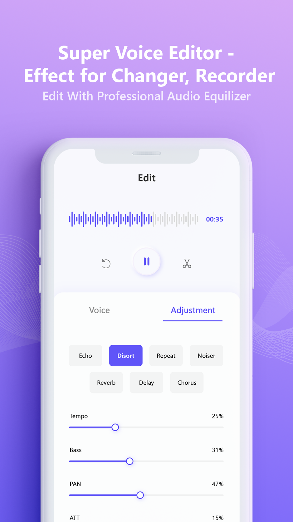 Super Voice Editor - Effect for Changer Recorder для Android — Скачать