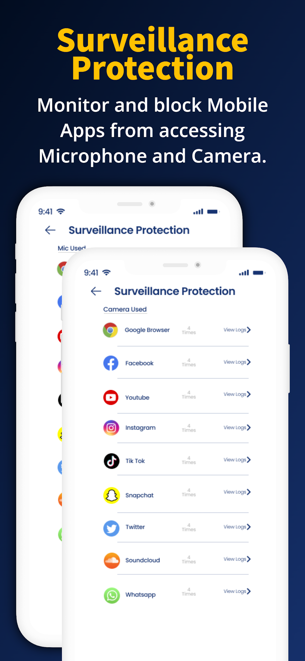 Privacy Defender Features