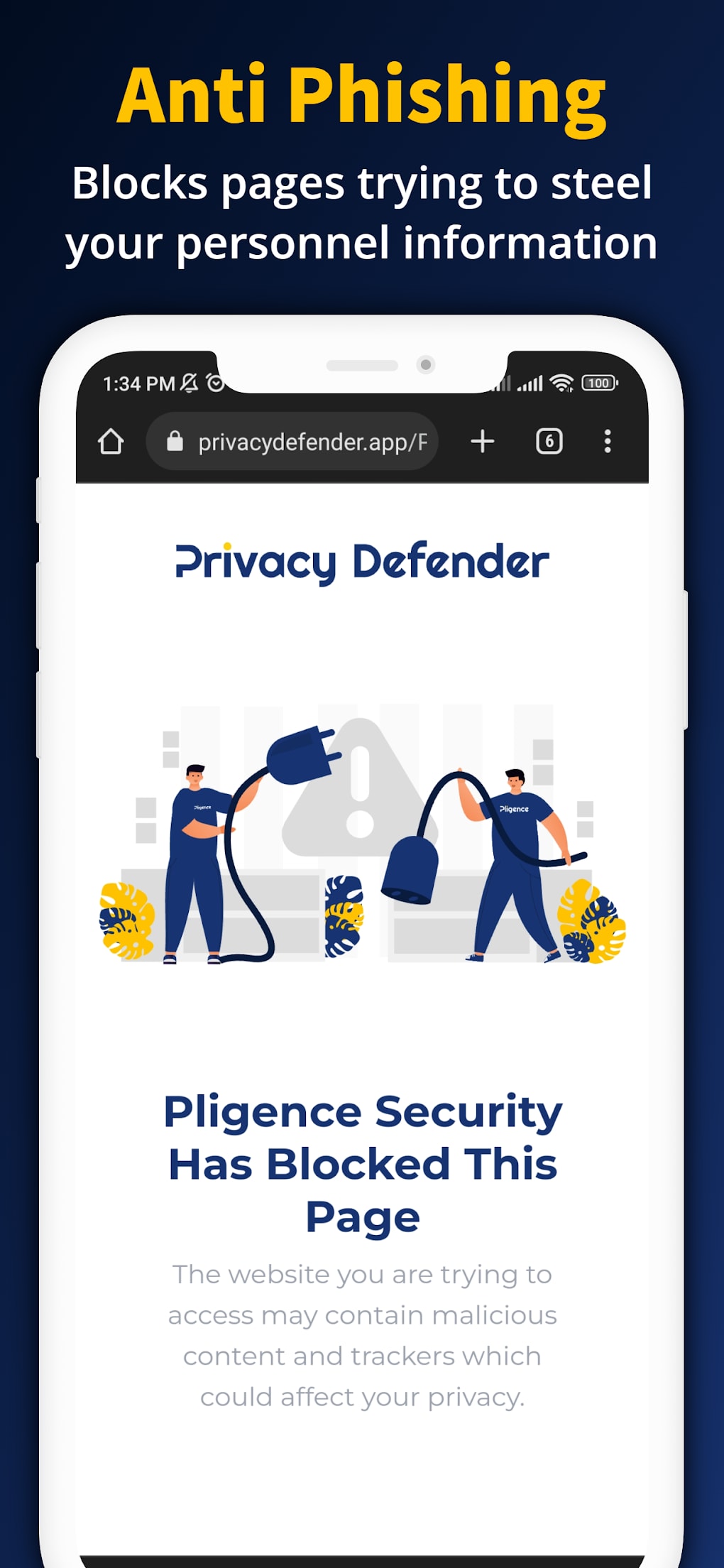 Privacy Defender Features