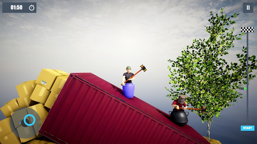 Get Over It – Hammer Jump Challenge - Hammer Climber Man: Pot Man  3D::Appstore for Android