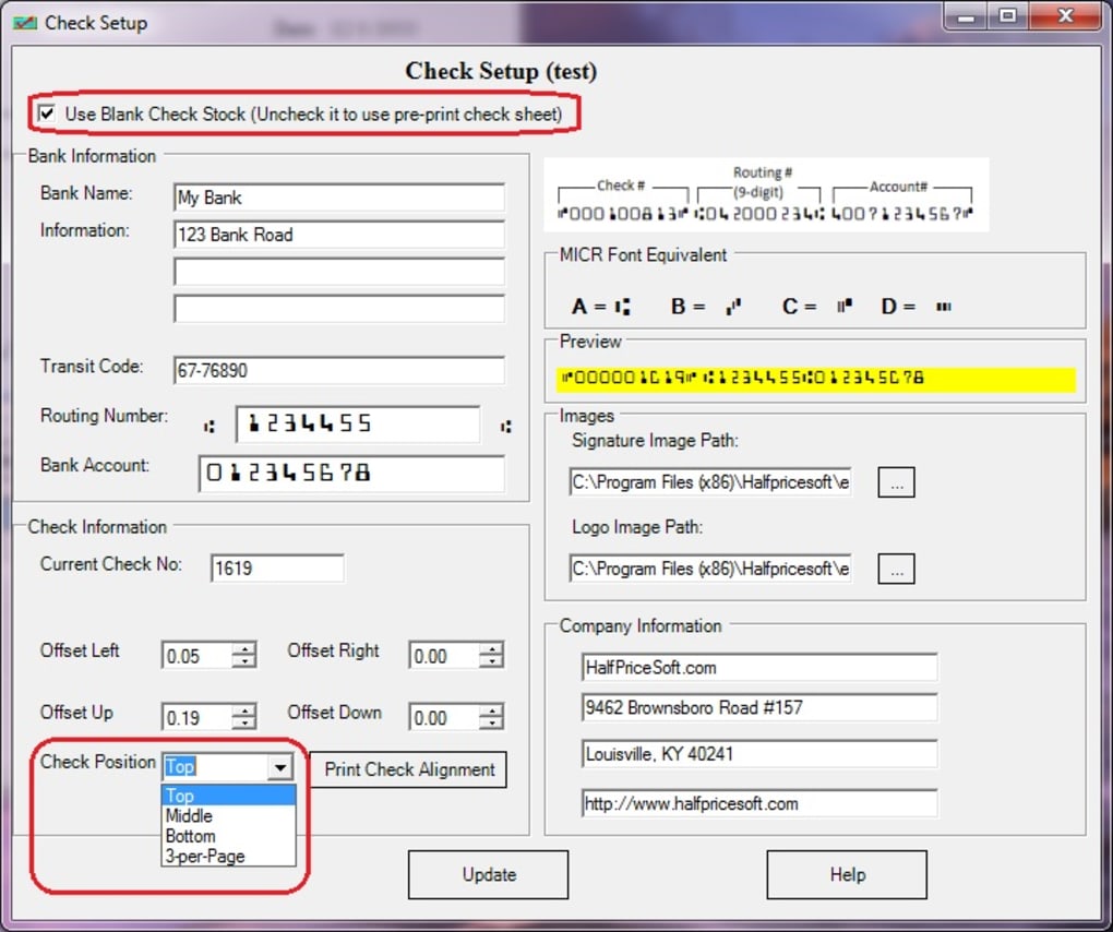 free business check printing software download