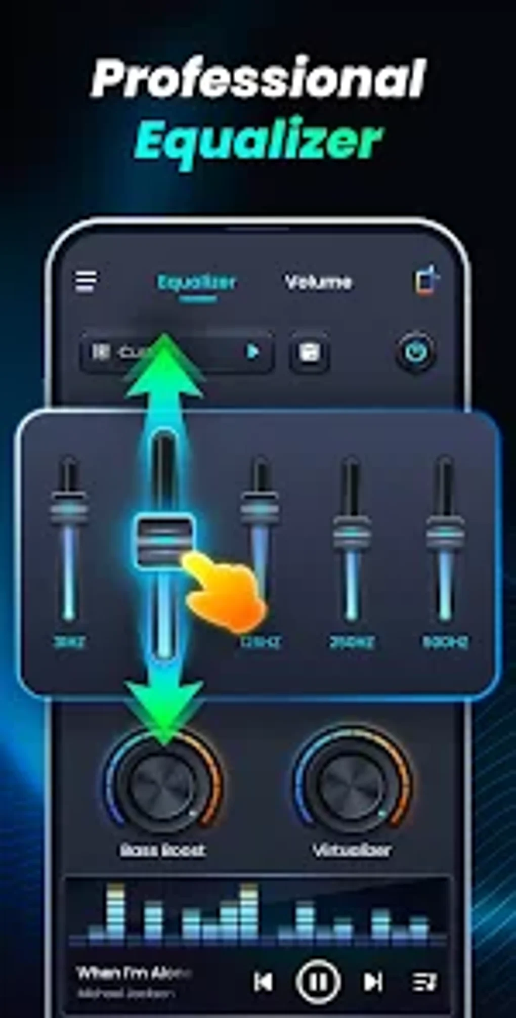 Volume Bass Booster Equalizer для Android — Скачать