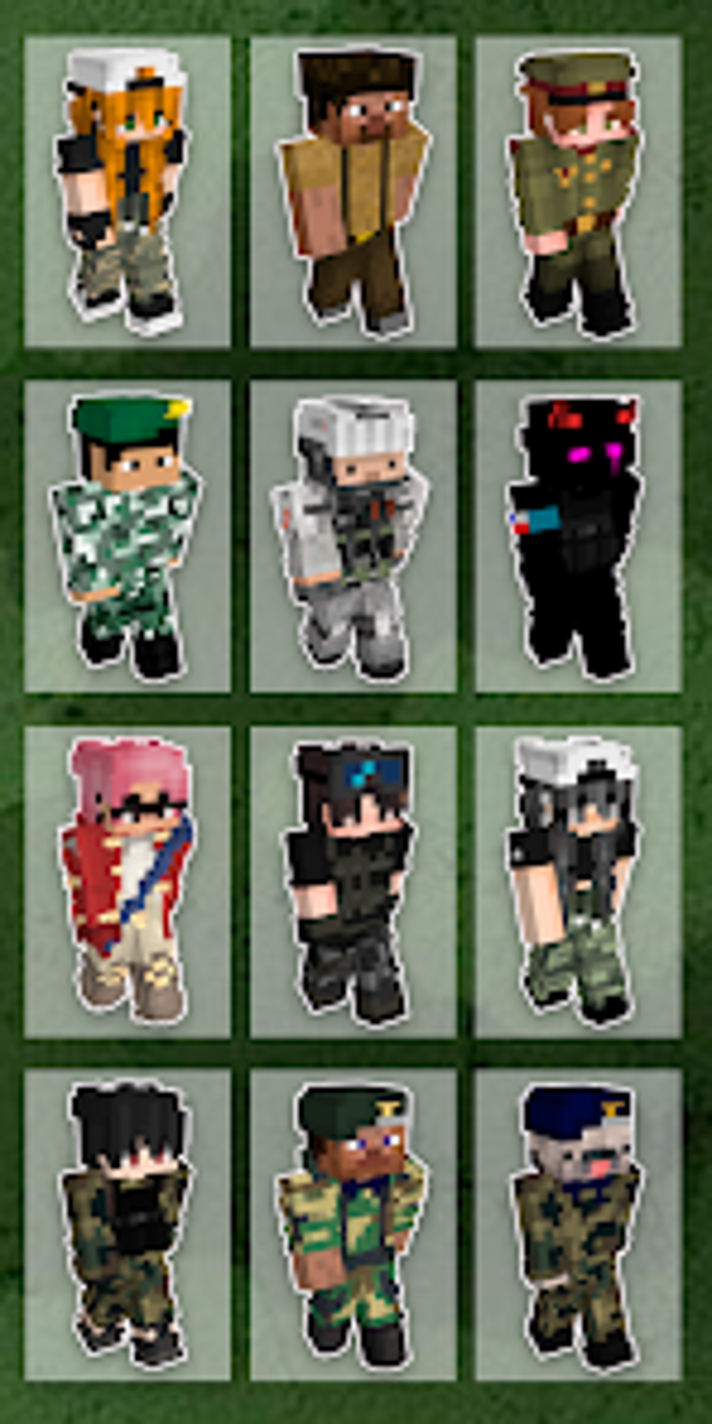 Camouflage Skins military MCPE для Android — Скачать