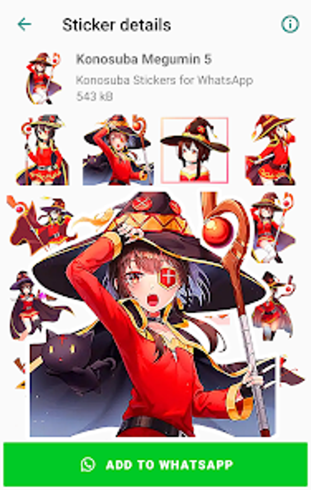 Konosuba Stickers for WhatsApp для Android — Скачать