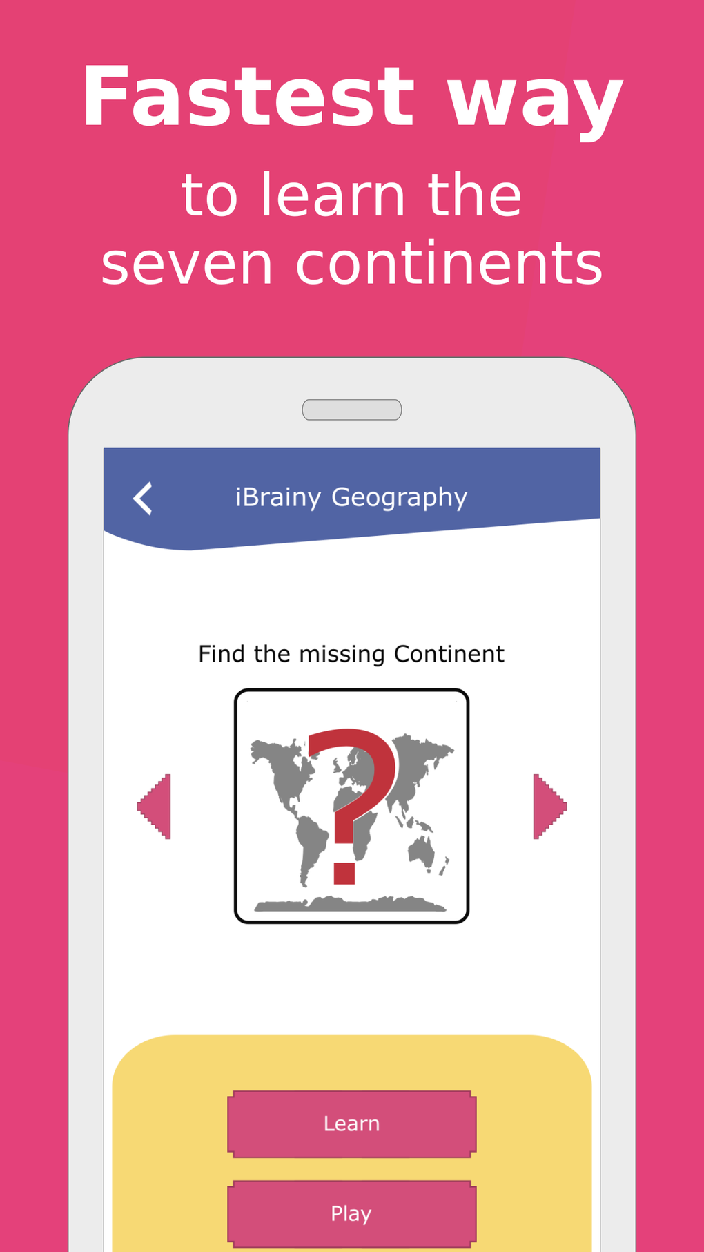 Continent Map World Learn Game для iPhone — Скачать