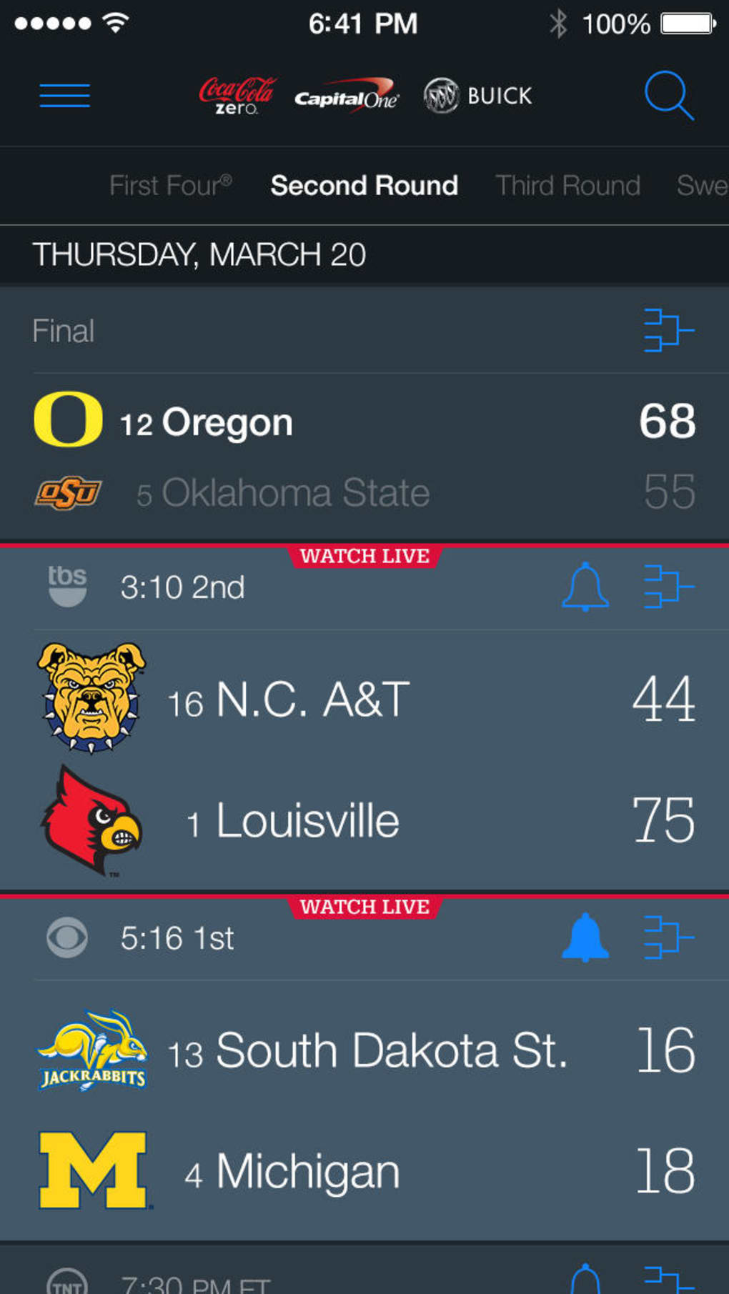 NCAA March Madness Live for iPhone