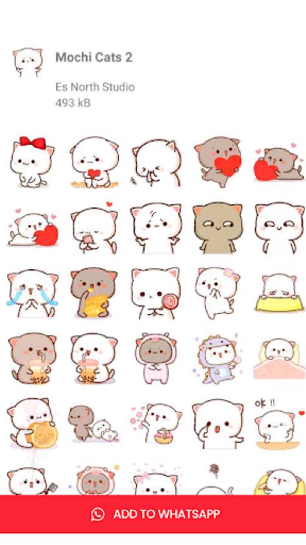 Mochi Cat Stickers - WASticker for Android - Download