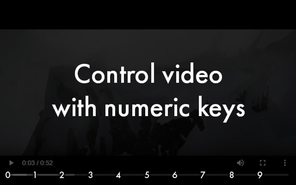 HTML5 Video controller for Google Chrome Extension Download