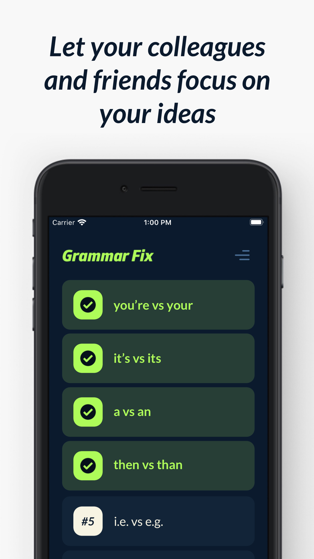 Grammar Fix для iPhone — Скачать