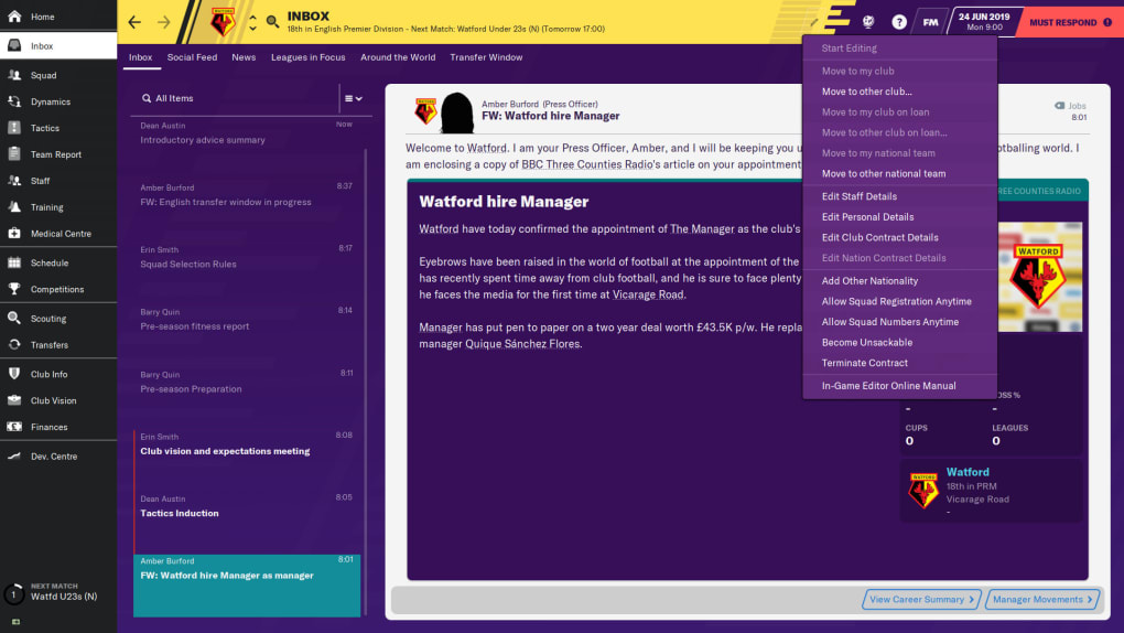 football manager 2020 editor help