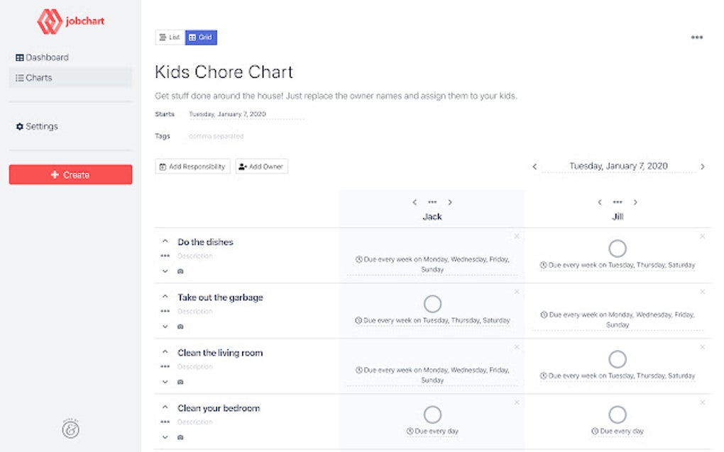 jobchart.io for Google Chrome - Extension Download