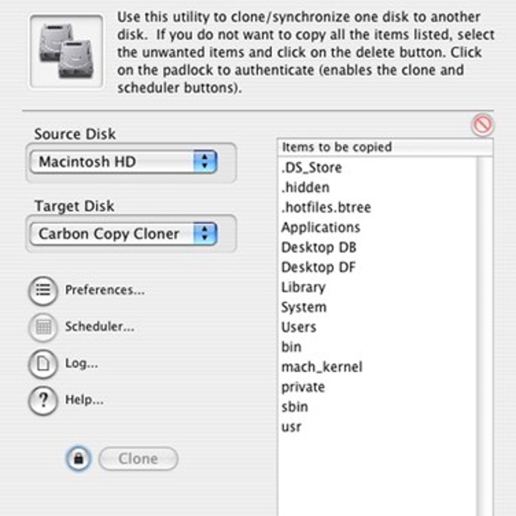 carbon copy cloner documentation