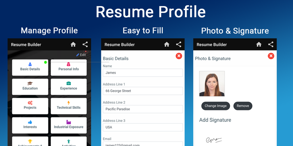 Free Resume Builder Cv Maker Templates Pdf Formats Apk For