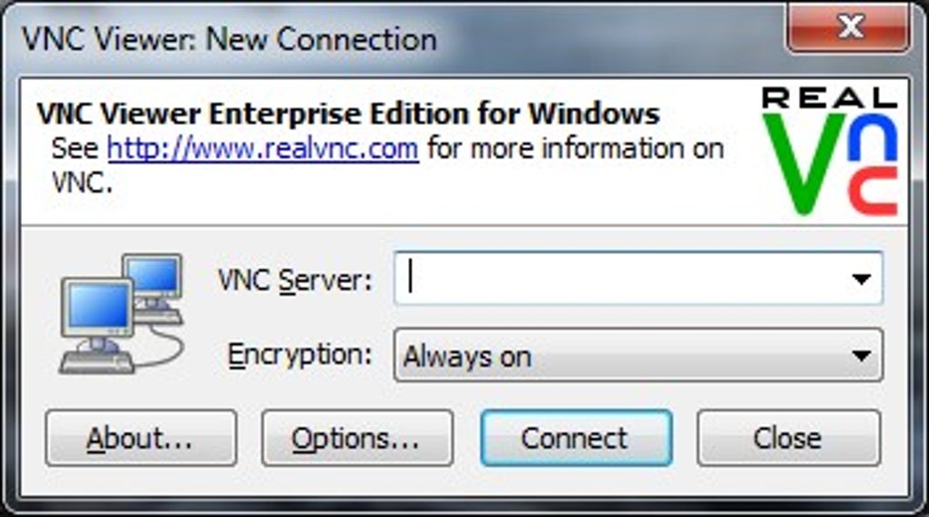 default encryption for realvnc enterprise