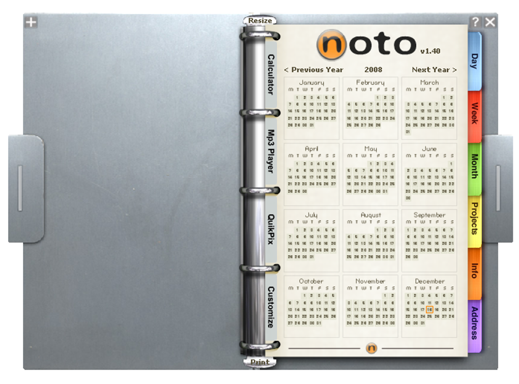 noto personal organizer crack serial key