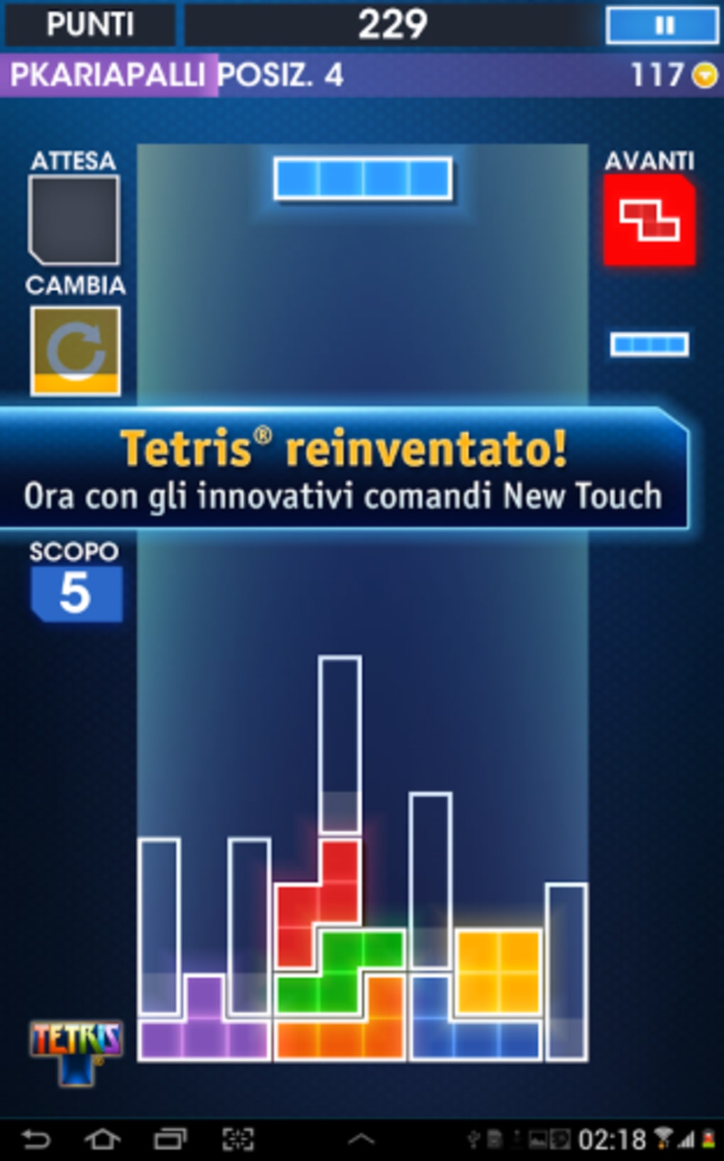 programma gioco tetris