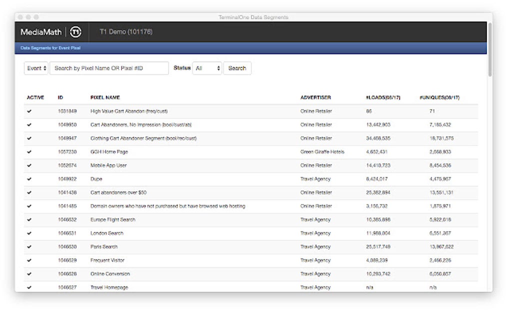 Mediamath data segments google chrome 