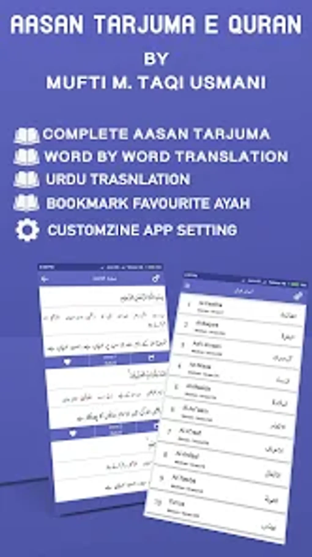 Asan Tarjuma Quran With Urdu Translation – 3 Vols – Mufti Taqi Usmani – HB