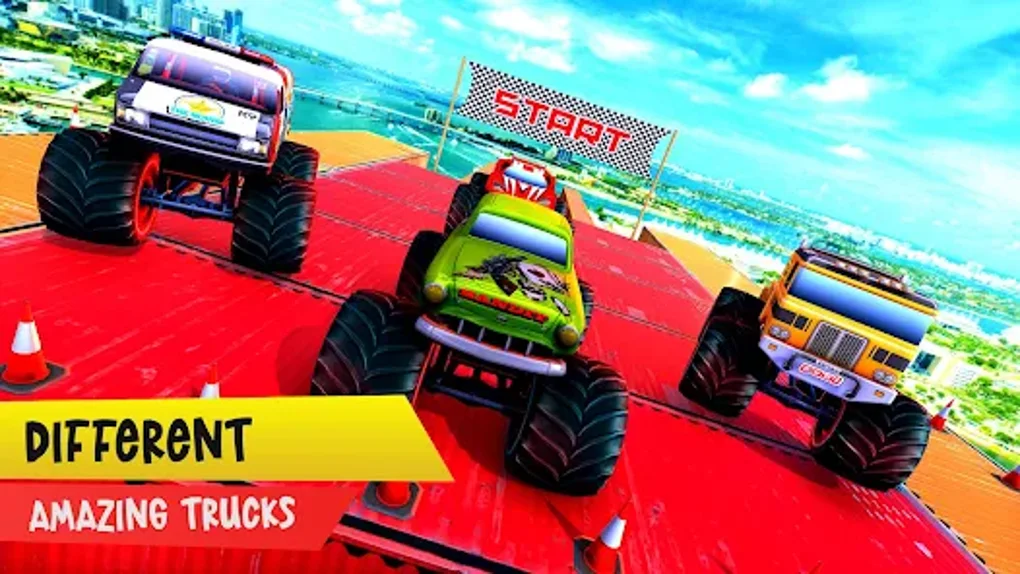 Super Monster Truck Mega Ramps لنظام Android - تنزيل