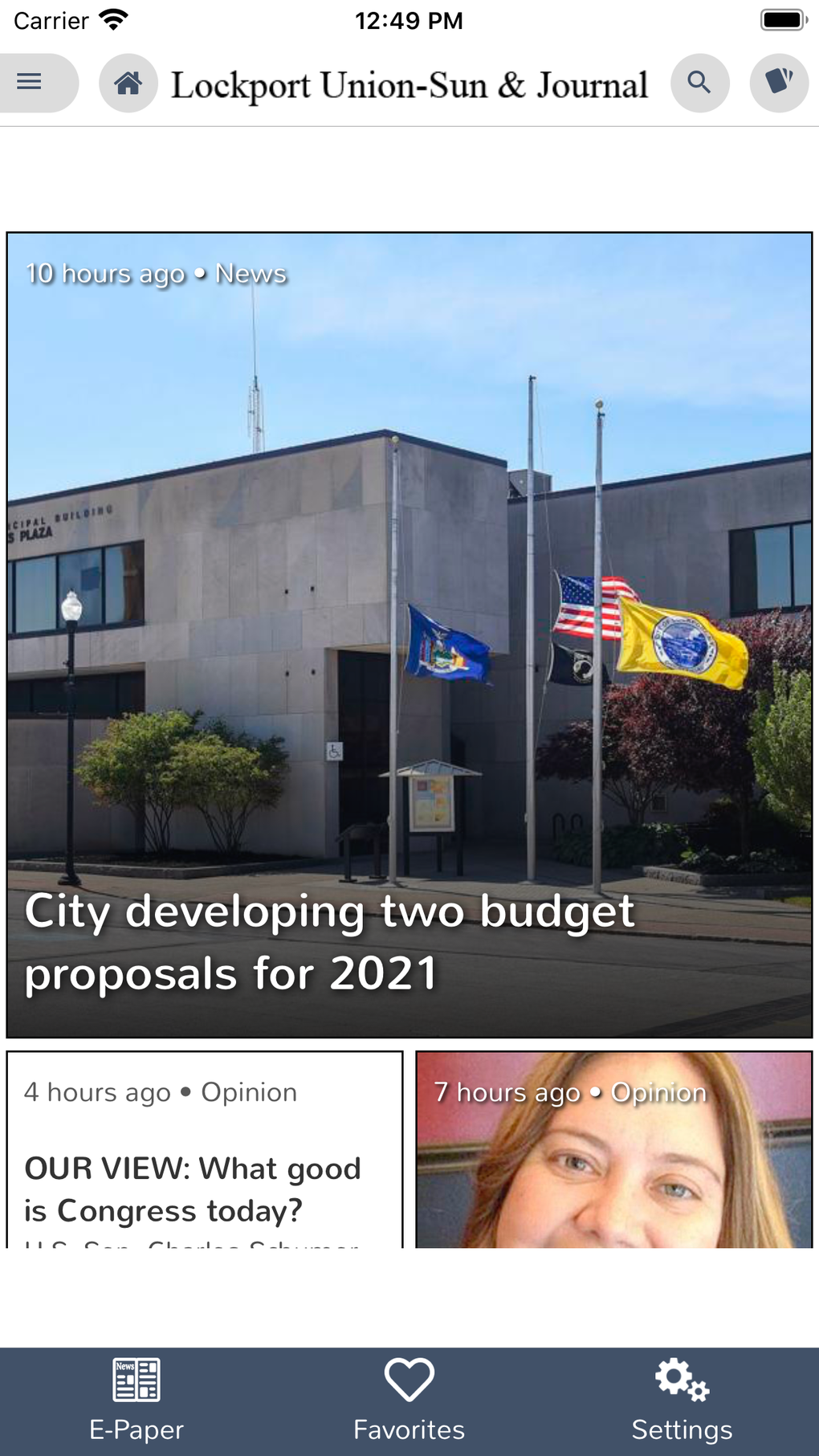 UnionSunJournalLockport NY for iPhone Download