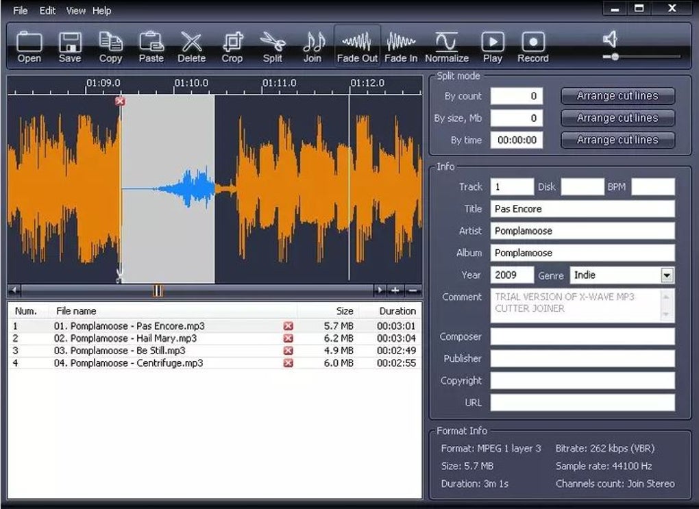 mp3 cutter and audio merger for pc