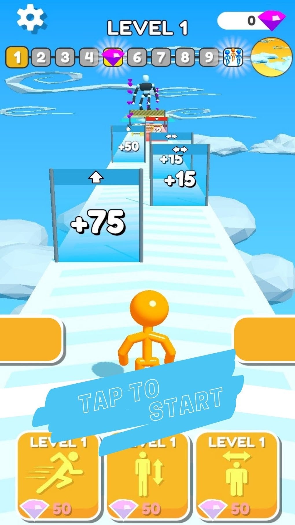 Tall Crazy Man Runner for Android - Download