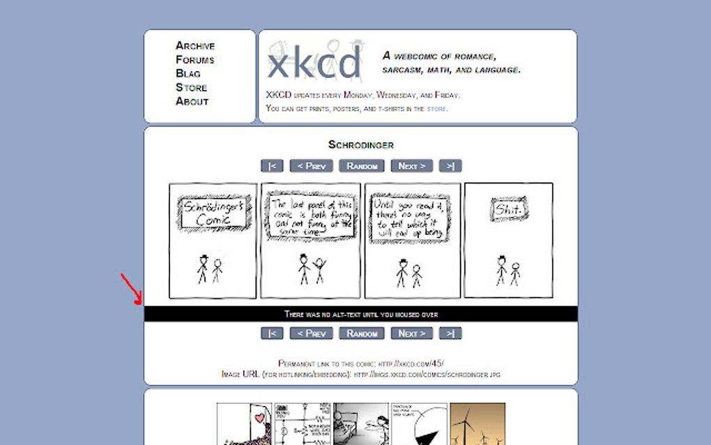 xkcd Hover Text for Google Chrome - Extension Download