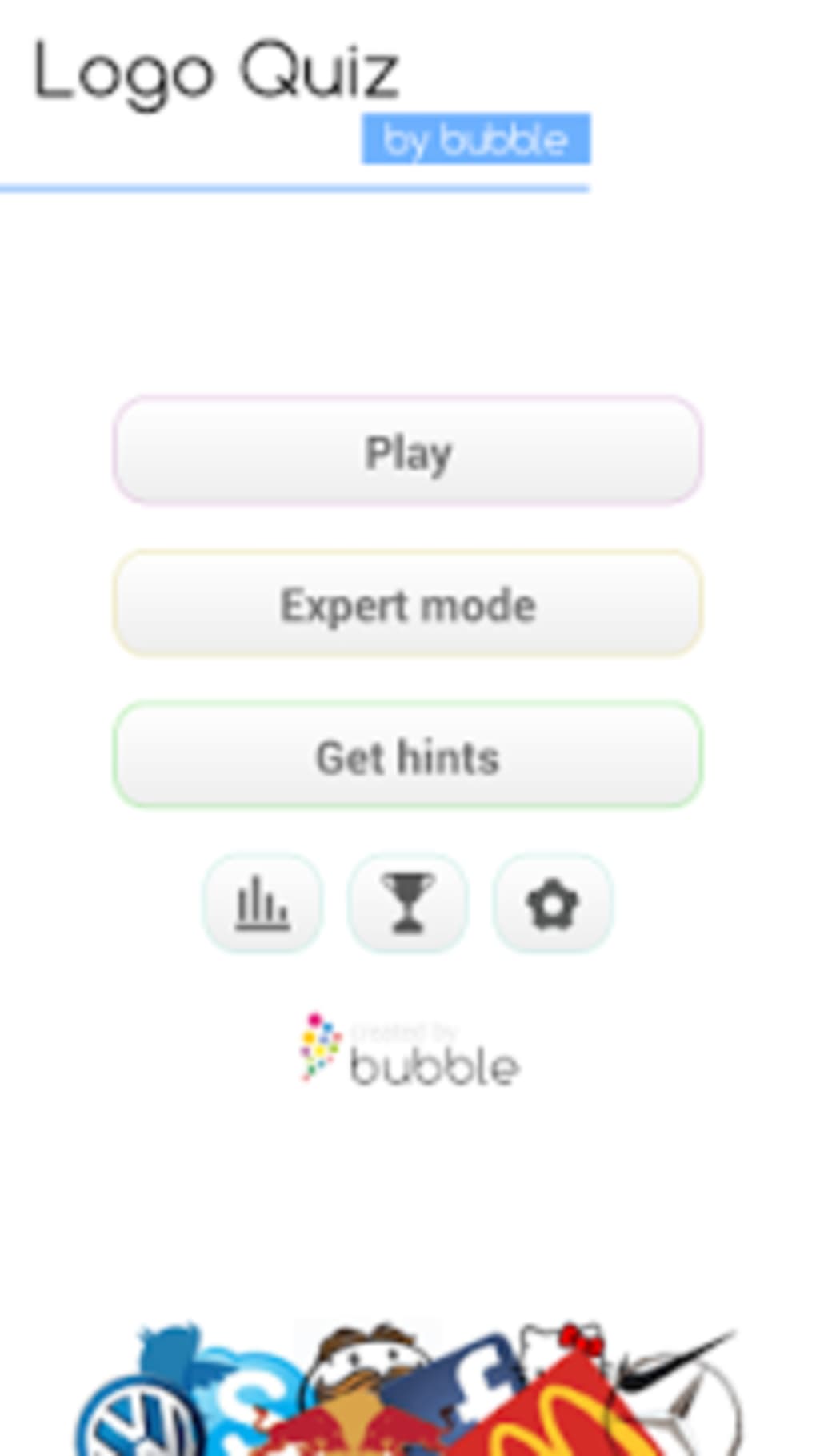 Logo Quiz Expert Mode Bubble Level 4 • Game Solver