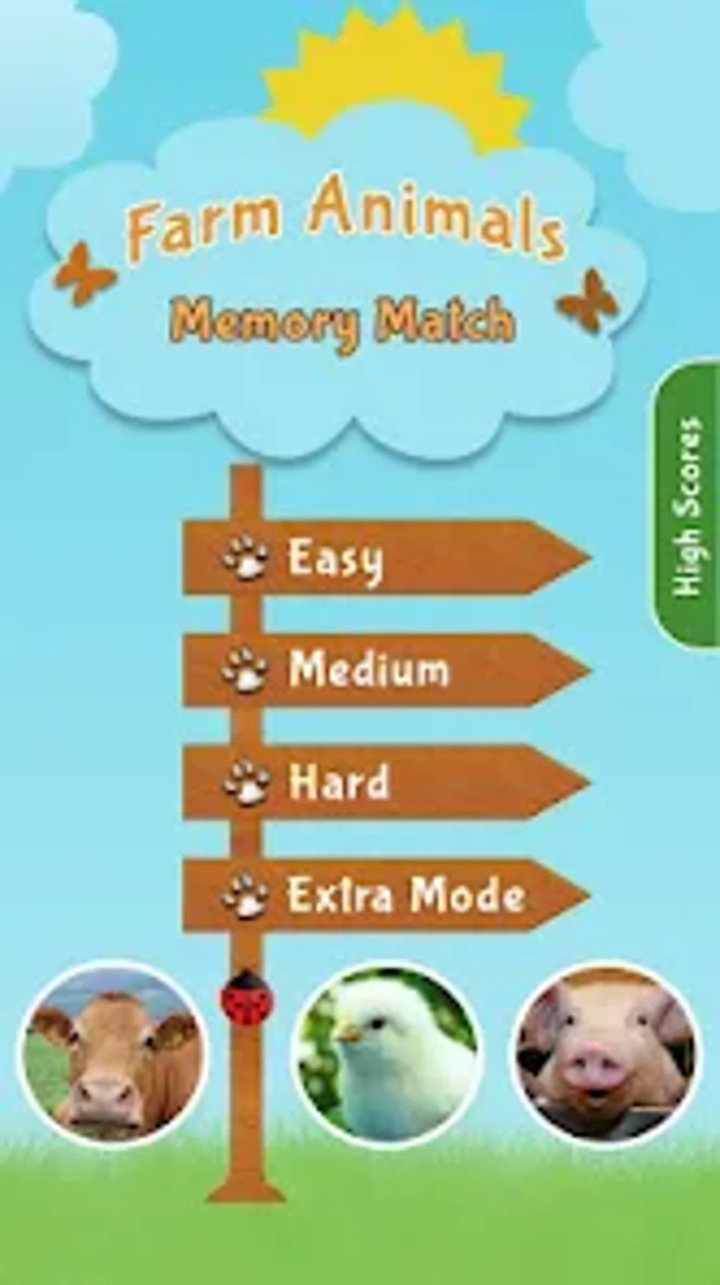 Android 용 Farm Animals Memory Matching - 다운로드