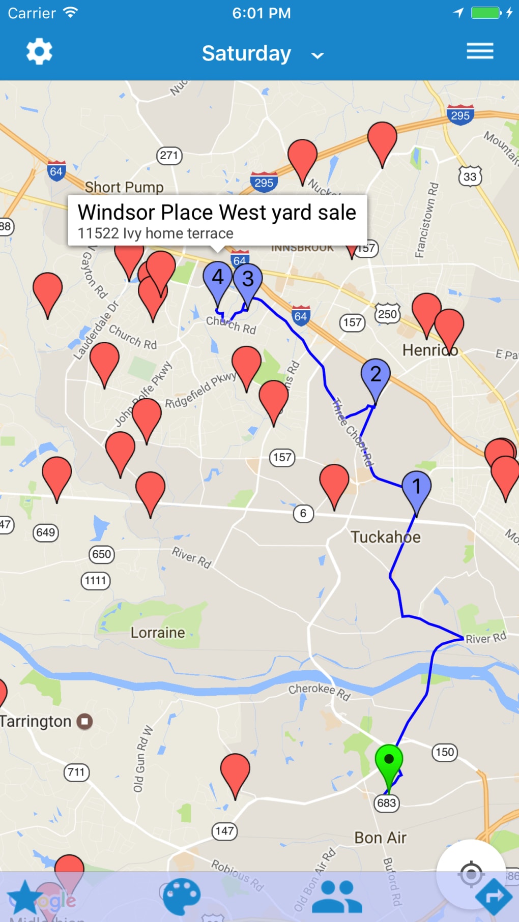 Yard Sale Treasure Map App 