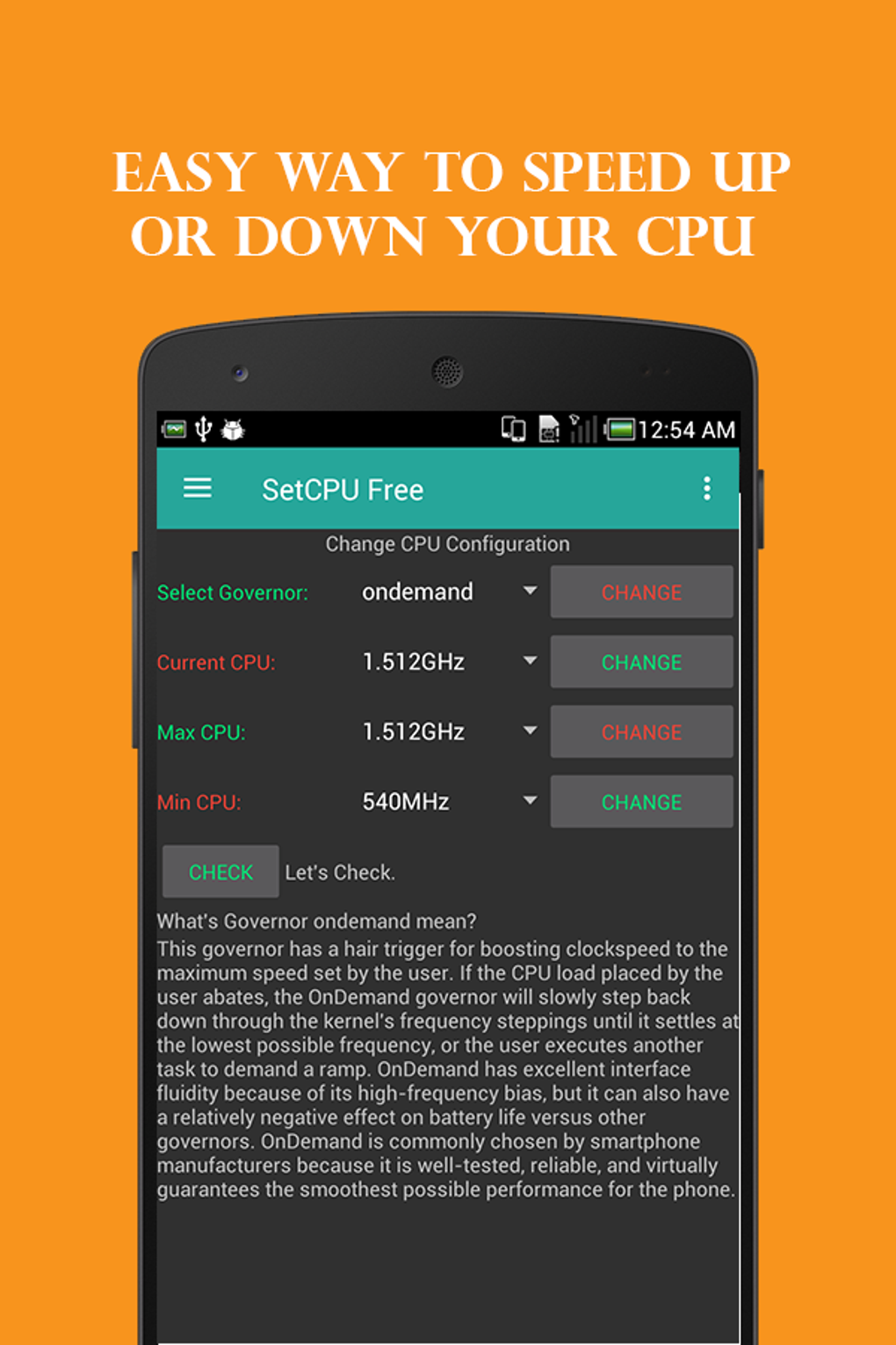 SetCPU Free for Android Download SetCPU Free for Android Download